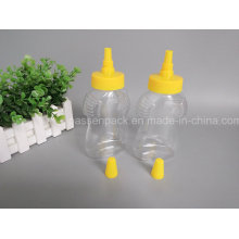 500g botella de miel de plástico para mascotas con tapa de plástico nozzel